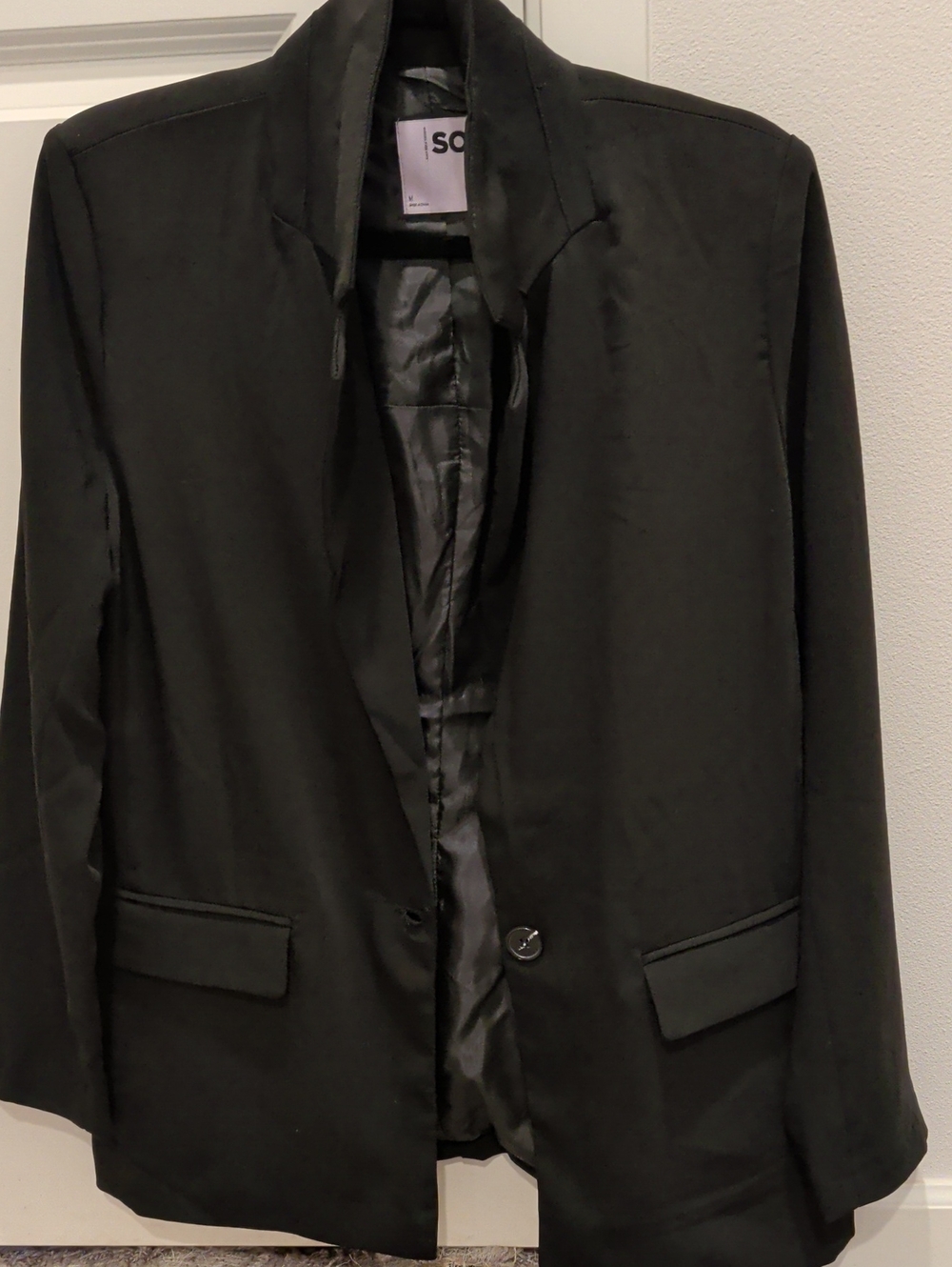 SO Black Women's Single-Button Blazer